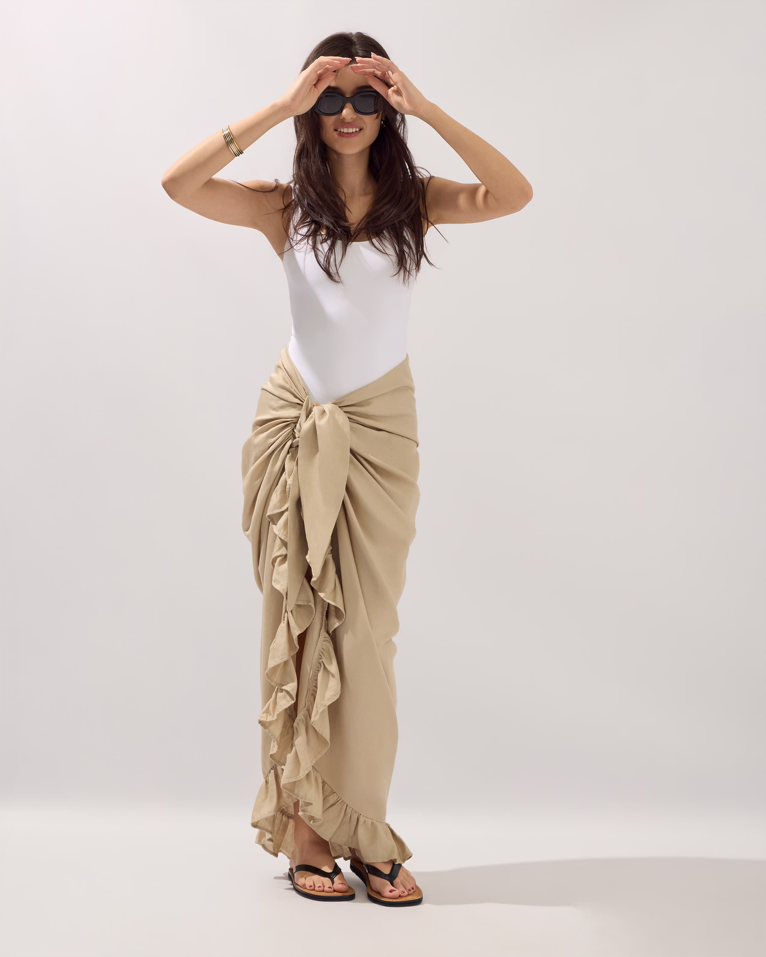 Ruffle_Surong_Cream_229 copy Ruffle sarong Ecru | St. Threadz